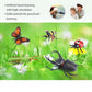 Bug Toys Figurines VOLNAU 12PCS Insect Animal Figures for Kids Toddlers Christmas Gifts Decorations Educational Bee Beetle Mantis Spider Ladybug