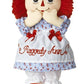 Bundle of 2 Aurora Dolls - 12'' Raggedy Ann & Raggedy Andy