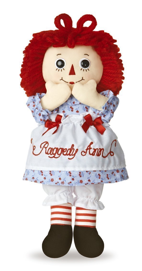 Bundle of 2 Aurora Dolls - 12'' Raggedy Ann & Raggedy Andy
