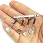 1:12 Scale Stainless Steel Mini Kitchen Tools for Dollhouses, Realistic Utensil Set for Fairy Gardens, DIY Craft Dioramas and Model Displays