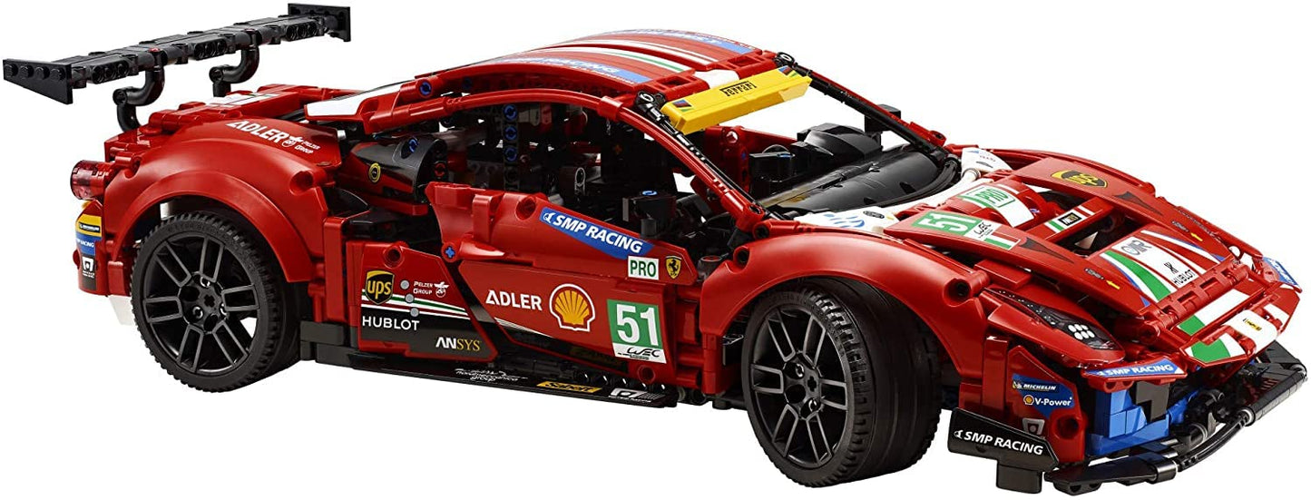 LEGO Technic Ferrari 488 GTE “AF Corse #51” 42125 - Champion GT Series Sports Race Car, Exclusive Collectible Model Kit, Collectors Set for Adults to