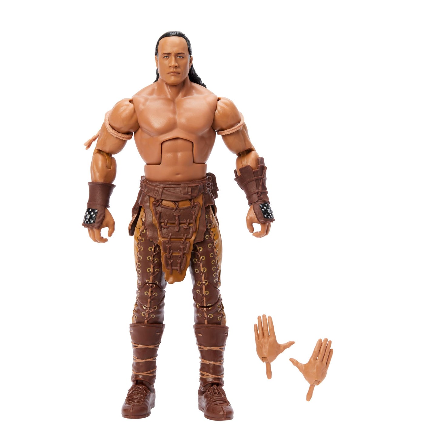 Mattel WWE Elite Action Figure & Accessories, 6-inch Collectible The Rock as the Scorpion King with 25 Articulation Points & Swappable Hands