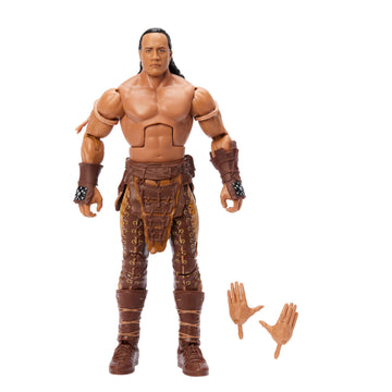 Mattel WWE Elite Action Figure & Accessories, 6-inch Collectible The Rock as the Scorpion King with 25 Articulation Points & Swappable Hands