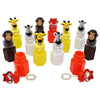 Animal Safari Zoo Bubbles, Includes Bubble Wand - Pack of 12 Hexagon Jungle Bubble Bottles Party Favors, 3" Bottle Themed Birthday Party Favors, Goody