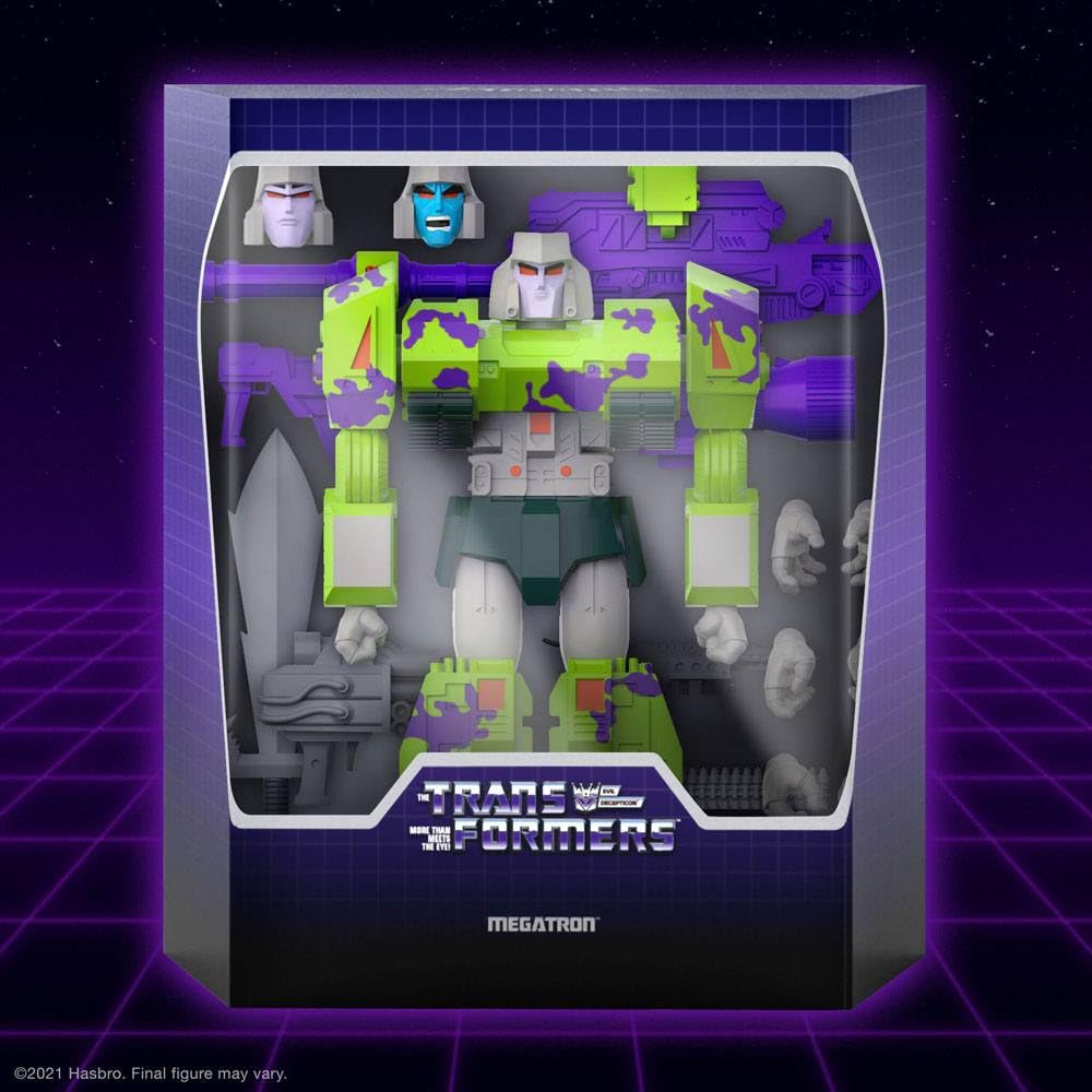 Super7 ULTIMATES! Transformers Megatron (G2 Comic) - 7" Transformers Action Figure with Accessories Classic Cartoon Collectibles and Retro Toys