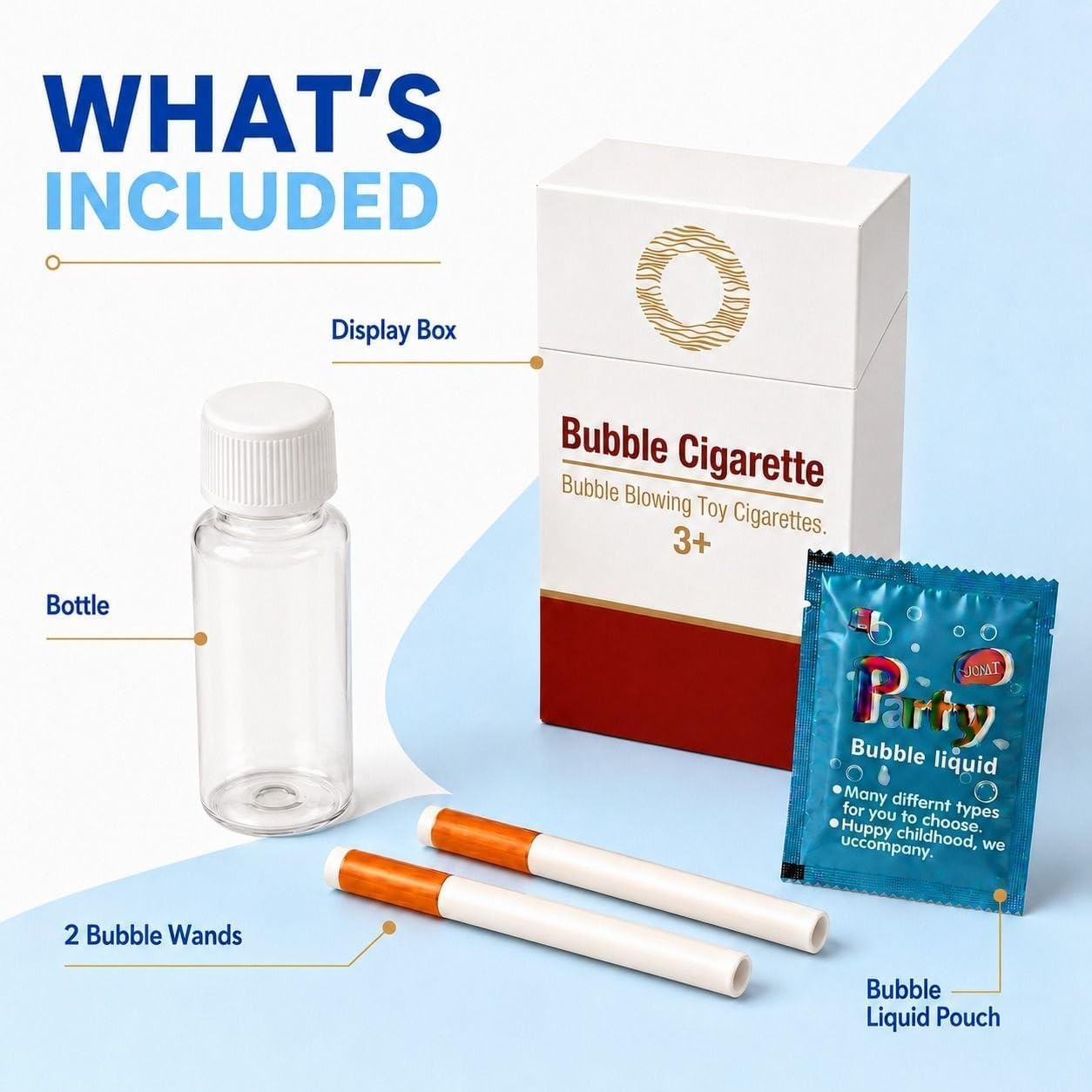 Bubble Blower Kit with Refill Bubble Solution