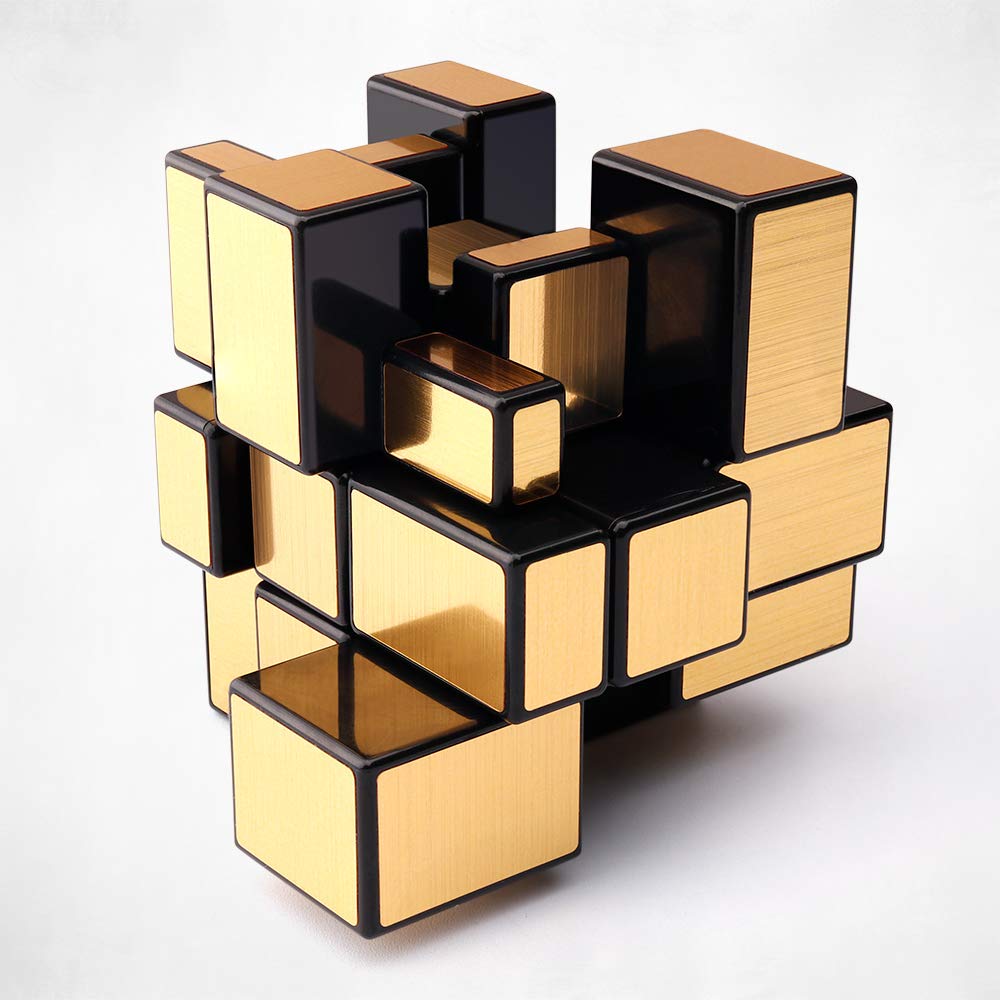 D-FantiX Shengshou Gold Mirror Cube 3x3x3, Different Shape Shifting Puzzle