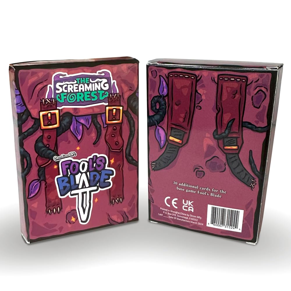 Creator Ink Screaming Forest Expansion for Fool’s Blade - Requires Original Game - 2-4 Players - Ages 15 and Up - 30 Cards Expanding Fool’s Blade
