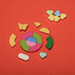 410 Piece Classic Building Tile Round Heart, Tiles Round Corner ? Butterfly, Compatible with Lego Parts.