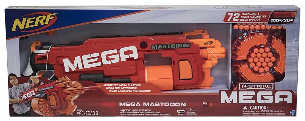 Nerf N-Strike Mega Mastodon Mega Blaster and 72 Mega Darts
