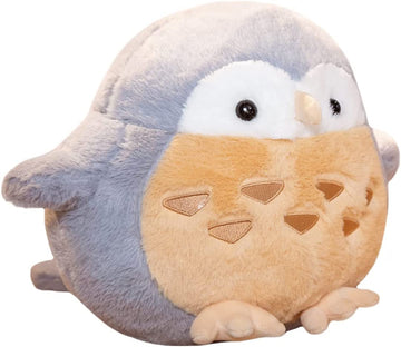 JOSON Owl Animal Plush Children's Pillow, Super Soft owl Pillow, Cute Furry owl Plush Toys, Boys Daughter Christmas, Birthday Gifts. (Grey)