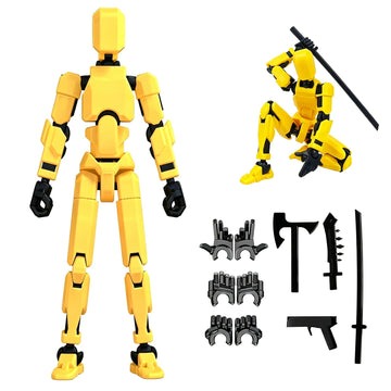 DANONI Titan 13 Action Figure, Lucky Robot Action Figures,Creative 3D Printed Action Figure,Multi Jointed Action Figures Desktop Decorations for Kids