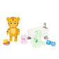 Daniel Tiger's Neighborhood Bath Time Daniel Tiger Figure is 7" Tall - Articulated Neck, Arms & Legs, Comes with Cute Frog Robe & Tigey-Shaped