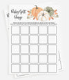 All Ewired Up 50 Bingo (50-Cards) Fun Baby Shower Game Activity, Gift, Gender Neutral Boy or Girl, Pumpkin, Autumn, Fall