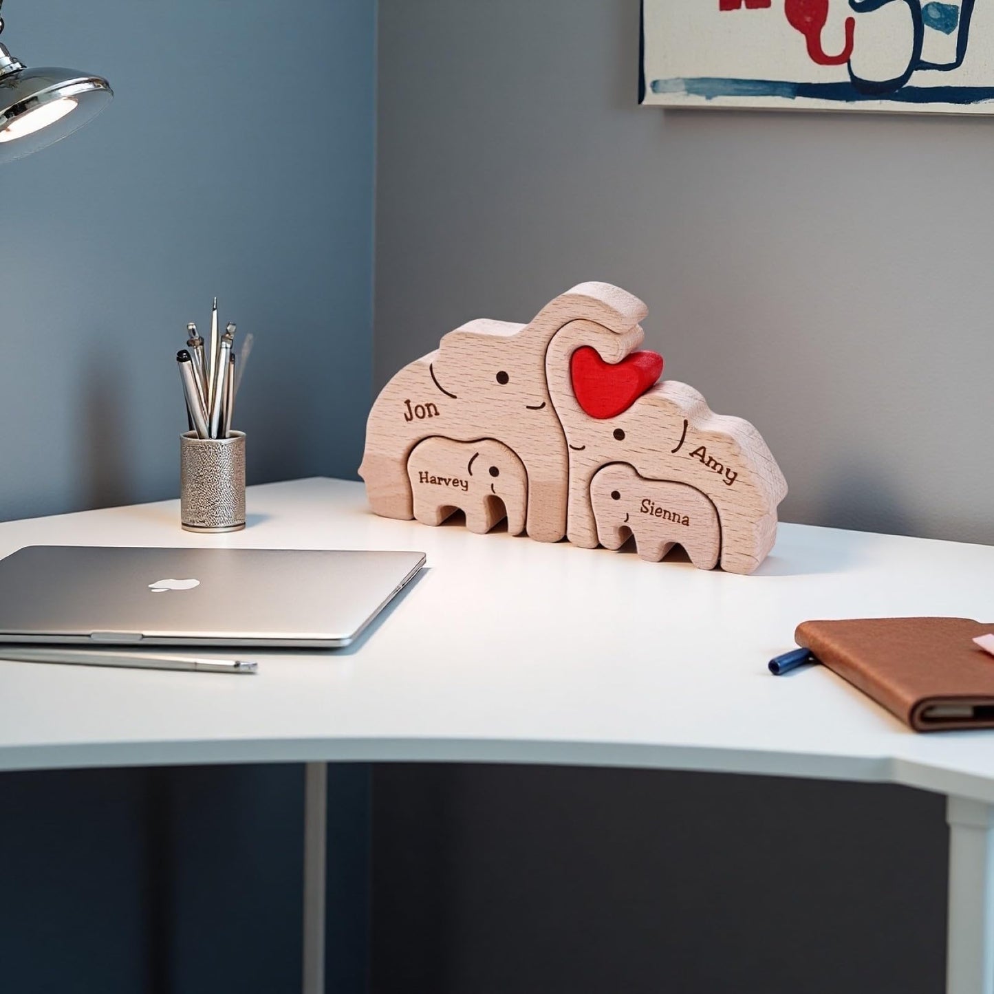 Personalized Family Puzzle (Elephant)