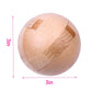 Handmade Wooden Puzzle Magic Ball Brain Teasers Toy Big Wooden Ball Lock Logic Puzzle Intelligence Game Sphere Puzzles for Adults Kids