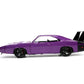 Jada Toys Big Time Muscle 1:24 1969 Dodge Charger Daytona Die-cast Car Purple, Toys for Kids and Adults
