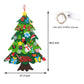 Felt Christmas Tree Set, 3.2ft Wall Hanging DIY Christmas Tree with LED Light Strings Detachable Ornaments DIY Felt Tree Craft Kits for Xmas Gifts
