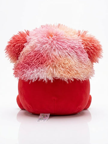 Squishmallows Zinnia Plush Toy, Pink and Red Bigfoot Monster, Soft Stuffed Animal, 8 Inch