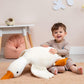 Ryttir Giant Goose Plush - 35" Extra Soft Goose Stuffed Animal Hugging Pillow with Rotund Belly,Safety Nursery Decor & Sensory Comfort Toy,Cuddle