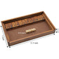 Juegoal Shut The Box Wooden Board Dice Game with 12 Numbers and Lid for Kids Adults Families, 2 Players and Up