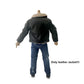 1/12 Action Figure Clothes,Leather Jacket for 6 inch Male Action Figures,6 inch Male Jackets. (Style 3-Fur Collar Black)