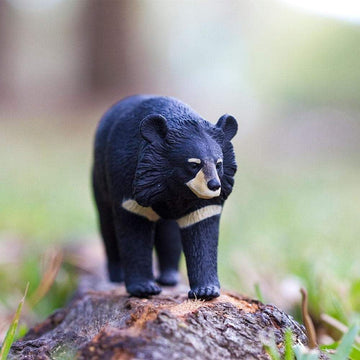 Safari Ltd. Moon Bear Figure - Realistic 4.5" Asian Black Bear Model - Educational Toy for Boys, Girls, and Kids Ages 3+