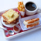 ThaiHonest Dollhouse Miniature Food Set Pancake,French Fries and Coffee Collectibles