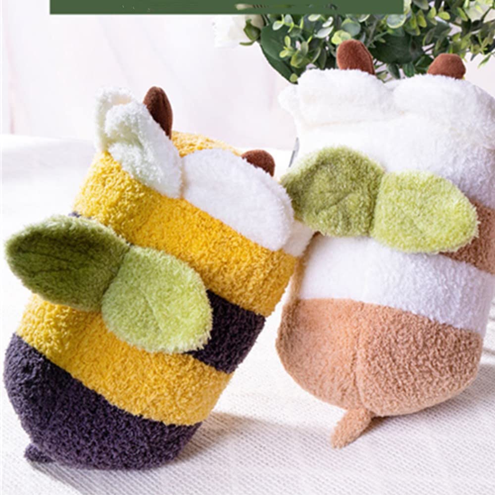 OUKEYI 12 Inch Bee Plush Toy, Cuddly Bee Pillow ?Soft Honeybee Hugging Pillows Plush Doll Gift for Kids Birthday Party,Christmas,Valentine