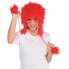 Amscan 250540.4 Red Fuzzy Adult Hat, 1ct