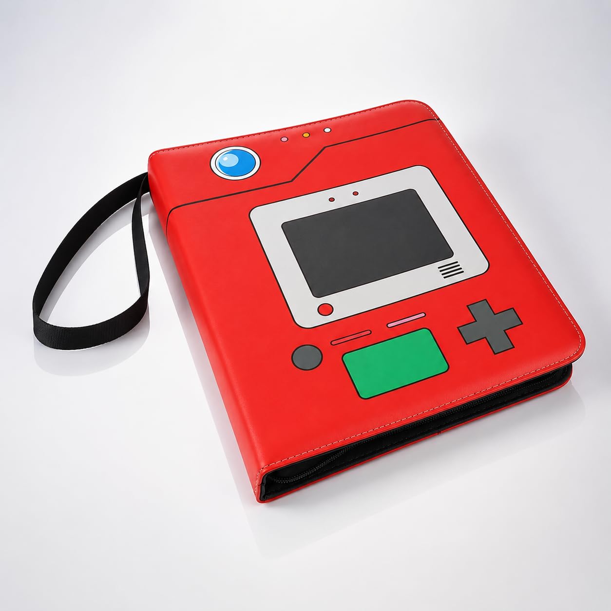 Universal 9-Pocket Trading Card Binder, 50 Pages for 900+ Pokemon Card binder - Eevee Pokedex Gengar Binder for Sports/Game Cards & Collectibles