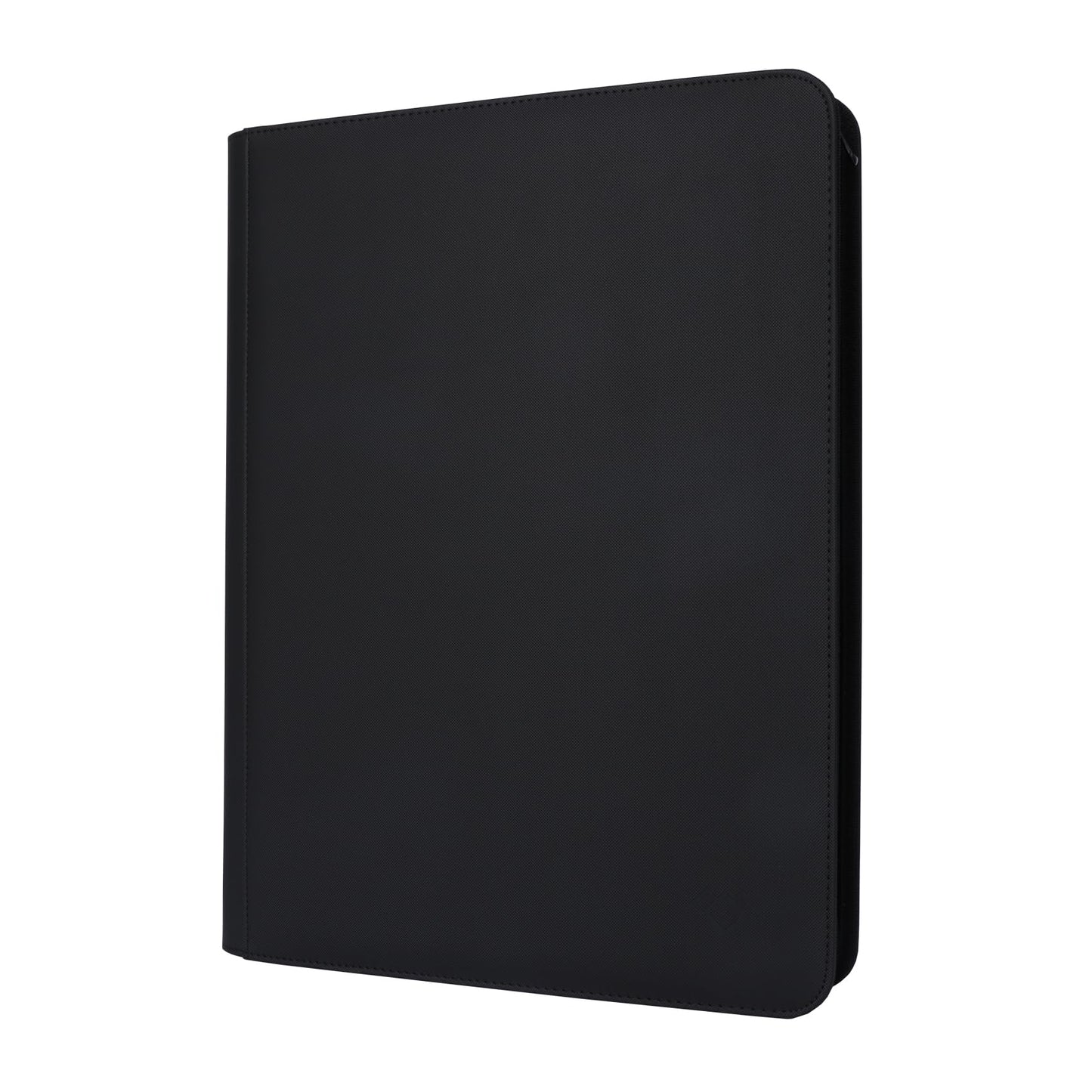 GrinOwl 16 Pocket Card Binder, Fits 1216 Trading Cards 1200+ Pockets Ringless Trading Card Album Folder for TCG (Black)