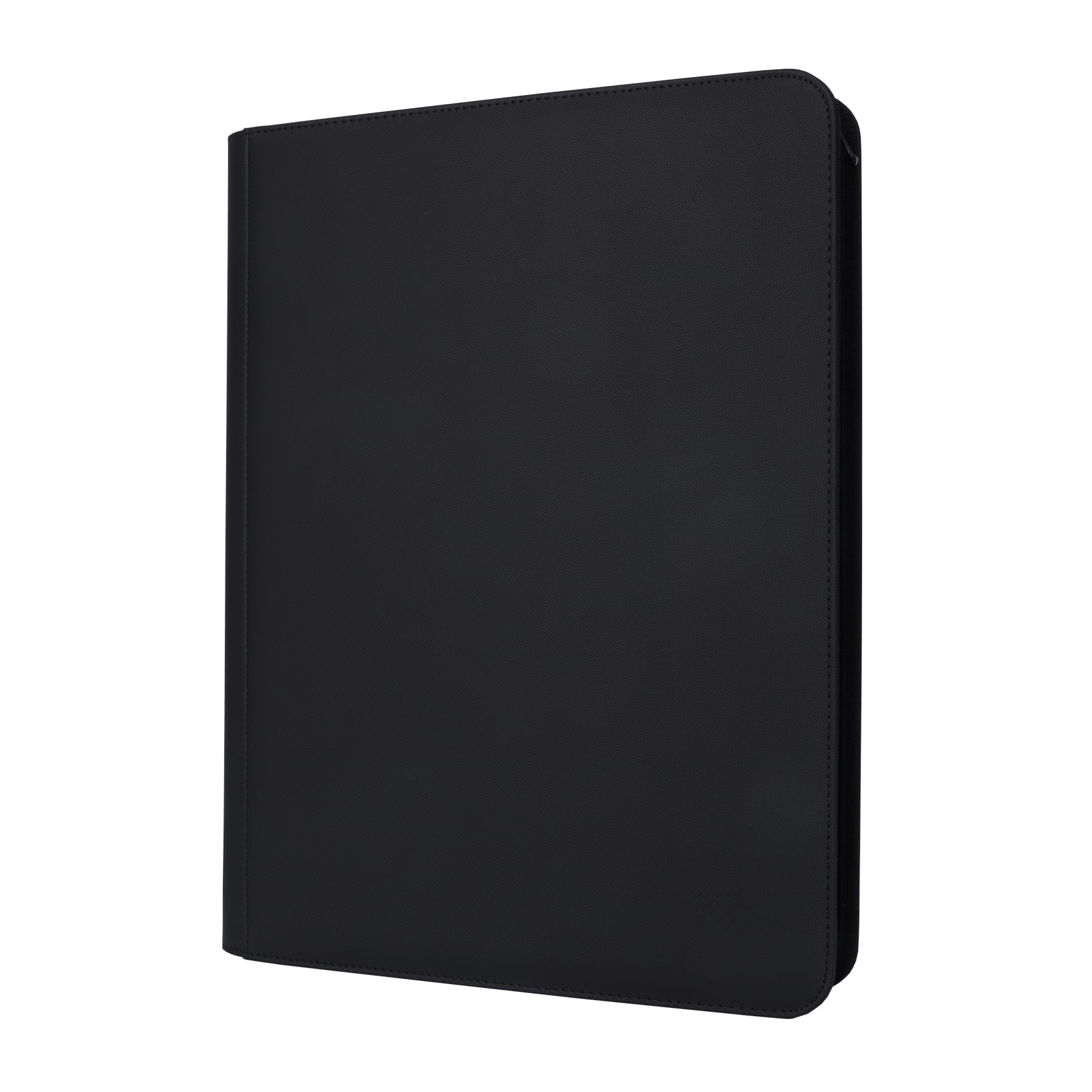 GrinOwl 16 Pocket Card Binder, Fits 1216 Trading Cards 1200+ Pockets Ringless Trading Card Album Folder for TCG (Black)
