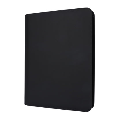 GrinOwl 16 Pocket Card Binder, Fits 1216 Trading Cards 1200+ Pockets Ringless Trading Card Album Folder for TCG (Black)