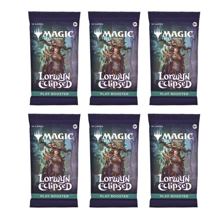 6 Packs Magic The Gathering Play Booster Pack Lot MTG Lorwyn Eclipsed
