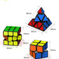 Speed Cube Set,Vdealen Magic Cube Set of 2x2x2 3x3x3 Pyramid Smooth Puzzle Cube