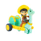 Dino Ranch Min and Clover’s Care Cart Vehicle - Features 5” Dino Clover Care Cart and 3” Dino Rancher Min - Three Styles to Collect - Toys for Kids