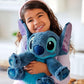 Disney Store Official Stitch Medium Soft Toy for Kids, Cuddly Character with Fuzzy Texture and Embroidered Details, Flexible Floppy Ears, Disney