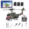 C032 UH-1 Huey RC Helicopter for Adults, 1/48 Scale 2.4G 6CH Flybarless Remote Control Military Helicopter, 3D Stunt Flight & High-Precision RC