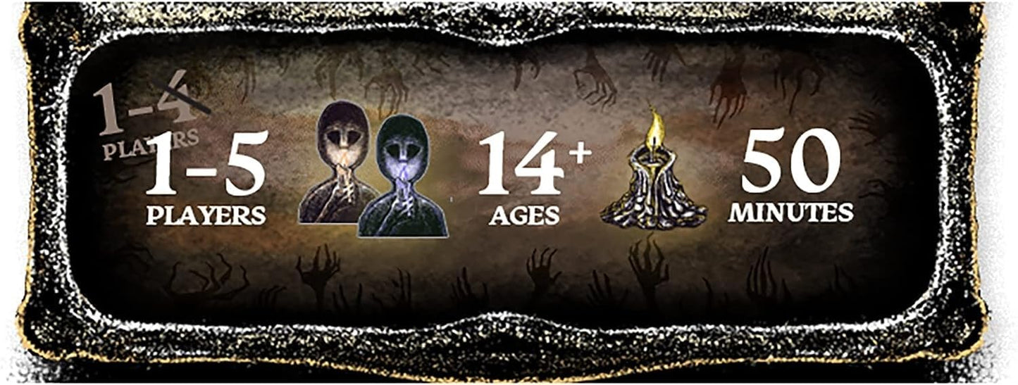 The Night Cage by Smirk and Dagger | Cooperative Candlelit Horror Strategy Game | Tile Laying Labyrinth Escape Adventure | for 1 to 5 Players | Ages