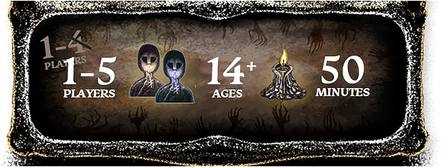 The Night Cage by Smirk and Dagger | Cooperative Candlelit Horror Strategy Game | Tile Laying Labyrinth Escape Adventure | for 1 to 5 Players | Ages