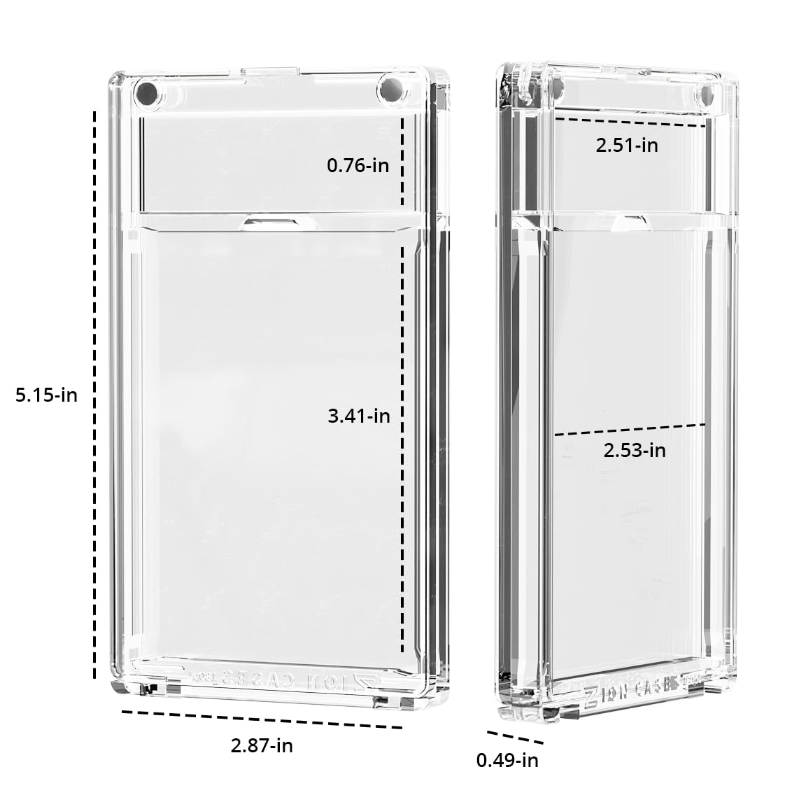 Zion Cases MagPro 180PT Magnetic Card Holder; Duel Magnet Card Case for Secure Holding Strength to Guard Against Unintentional Openings; Includes 1