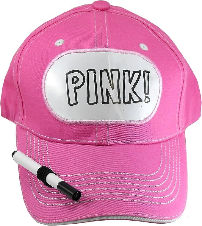Dry Erase Billboard Cap Ideal for Fundraising, Bachelor Party, Birthday Party Hat Sororities Wear Them to Play Drinking Games! (4 Hats)