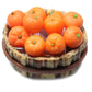 Handmade Miniature Fruit Basket, Realistic Red Apple Orange Grapes Dollhouse Food Figurine, Air Dry Clay Mini Food Accessory, 1:12 Scale Collectible