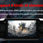 HLF Video Game Console 4.3 inch 8GB Built-in 2000 Retrp Classic Games for Multiple Simulators Game can save multiple progress Video/Music/E-Book