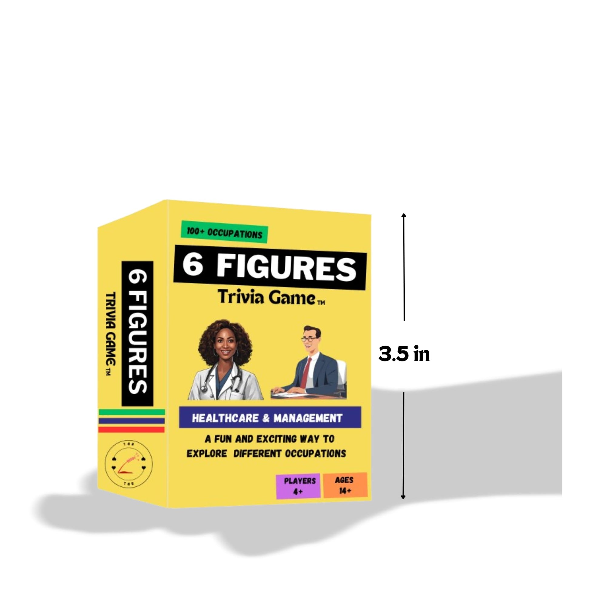 6 Figures Trivia Game - Healthcare & Management, A Trivia Game About Different Careers and Occupation, A Family and Friends Trivia Game, The Perfect
