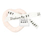 Stephan Baby Infant Teether - Heart-Shaped Silicone Baby Teething Toy with Integrated Texture, 3", Light Pink