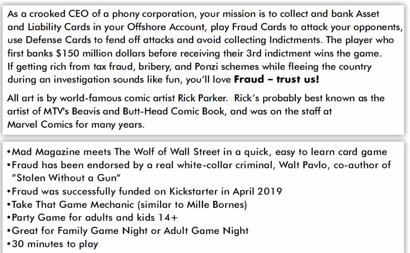 Fraud the Game of White-Collar Crime