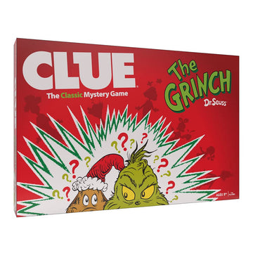 CLUE: The Grinch, Classic Mystery Board Game, Solve the Holiday Theft in Whoville with Cindy-Lou & More, Discover Who, Where, and What was Taken