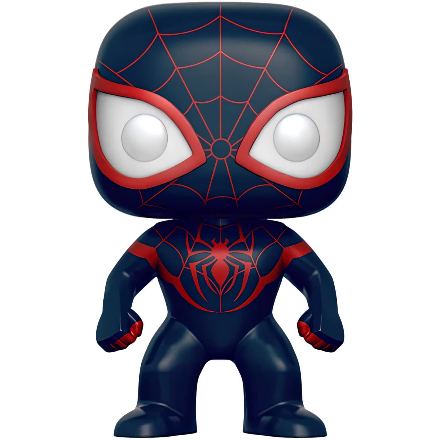 Funko S p i d e r -M a n [M i l e s M o r a l e s ] (Exc): P o p ! Vinyl Figurine Bundle with 1 Compatible 'ToysDiva' Graphic Protector (098-06423 -